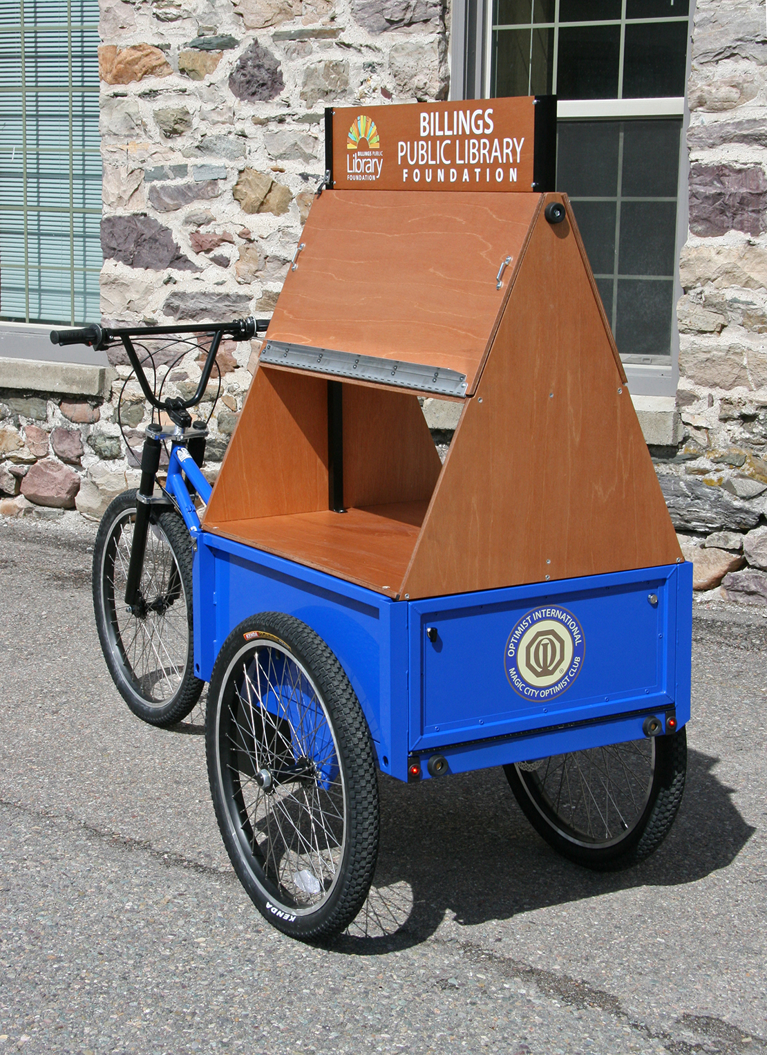 Look for the book bike upon arrival