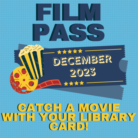 A flyer for a film pass available at the Billings Public Library 