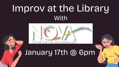 Improv at the library January 17th 6pm