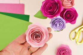 Making Paper Roses.