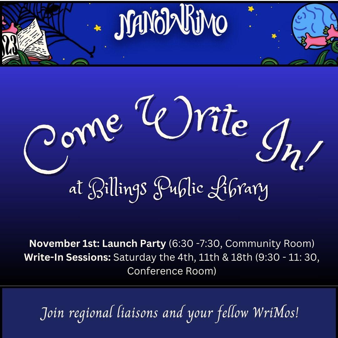 NaNoWriMo events