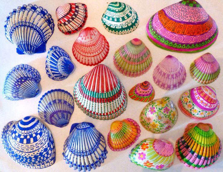 Summer Seashell Painting