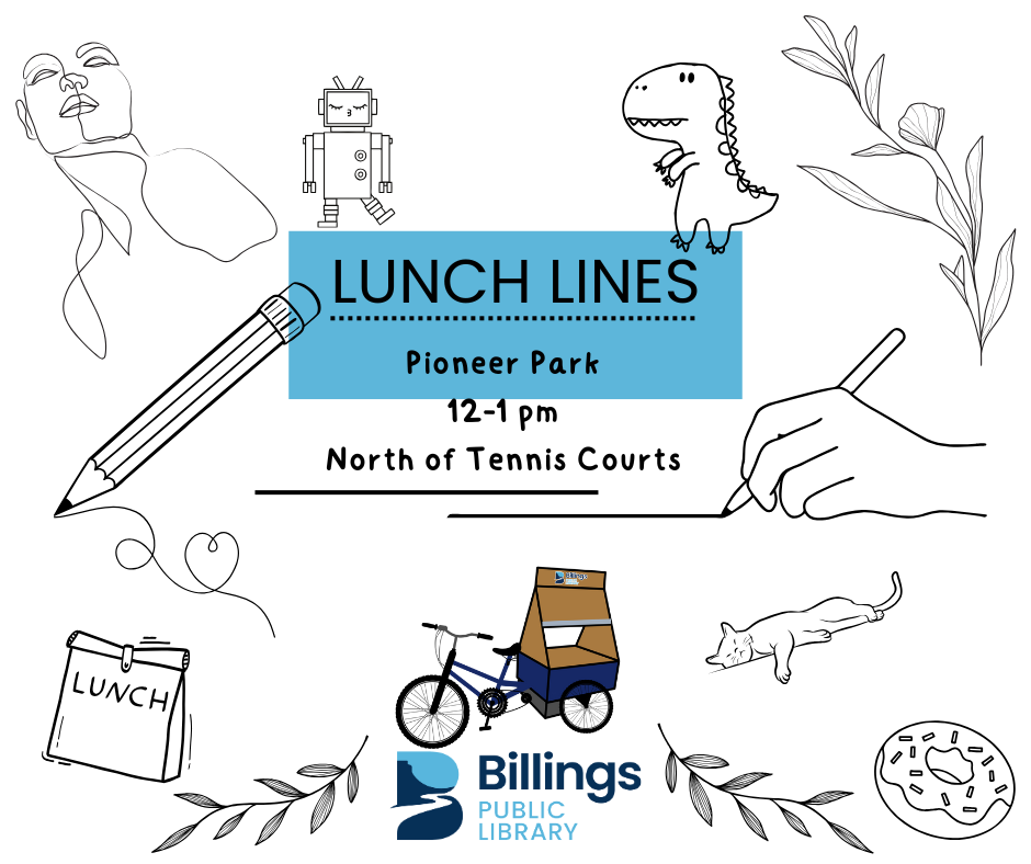 Lunch lines at Pioneer park